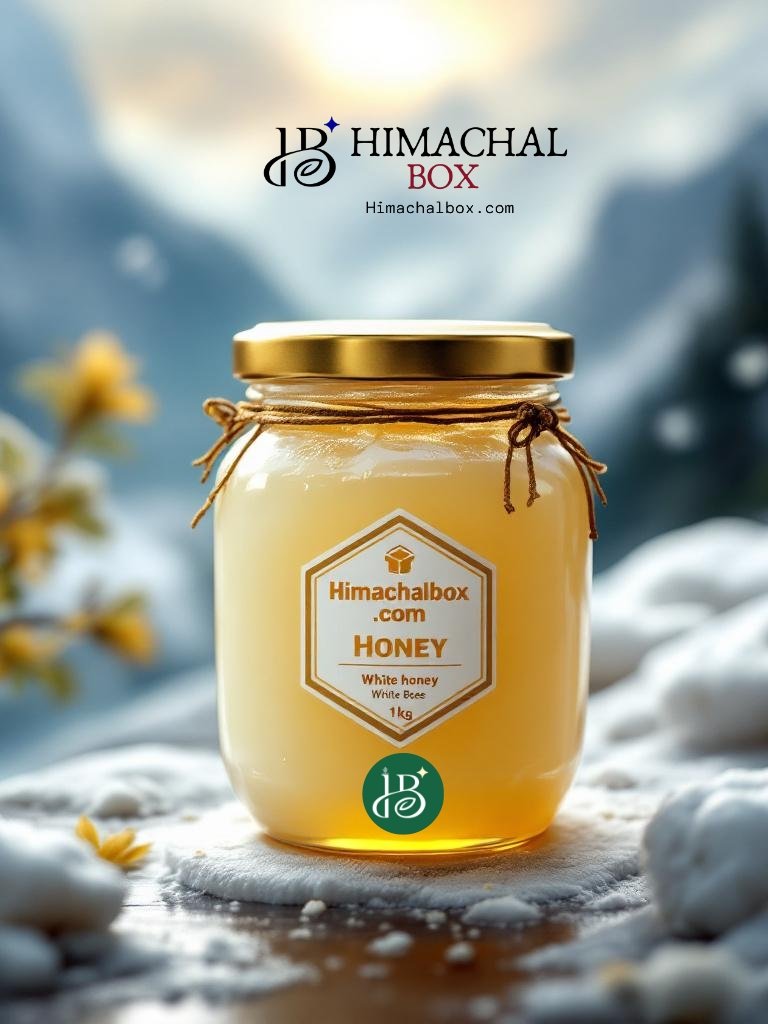 Creamy white honey raw himalayan mountain bee honey