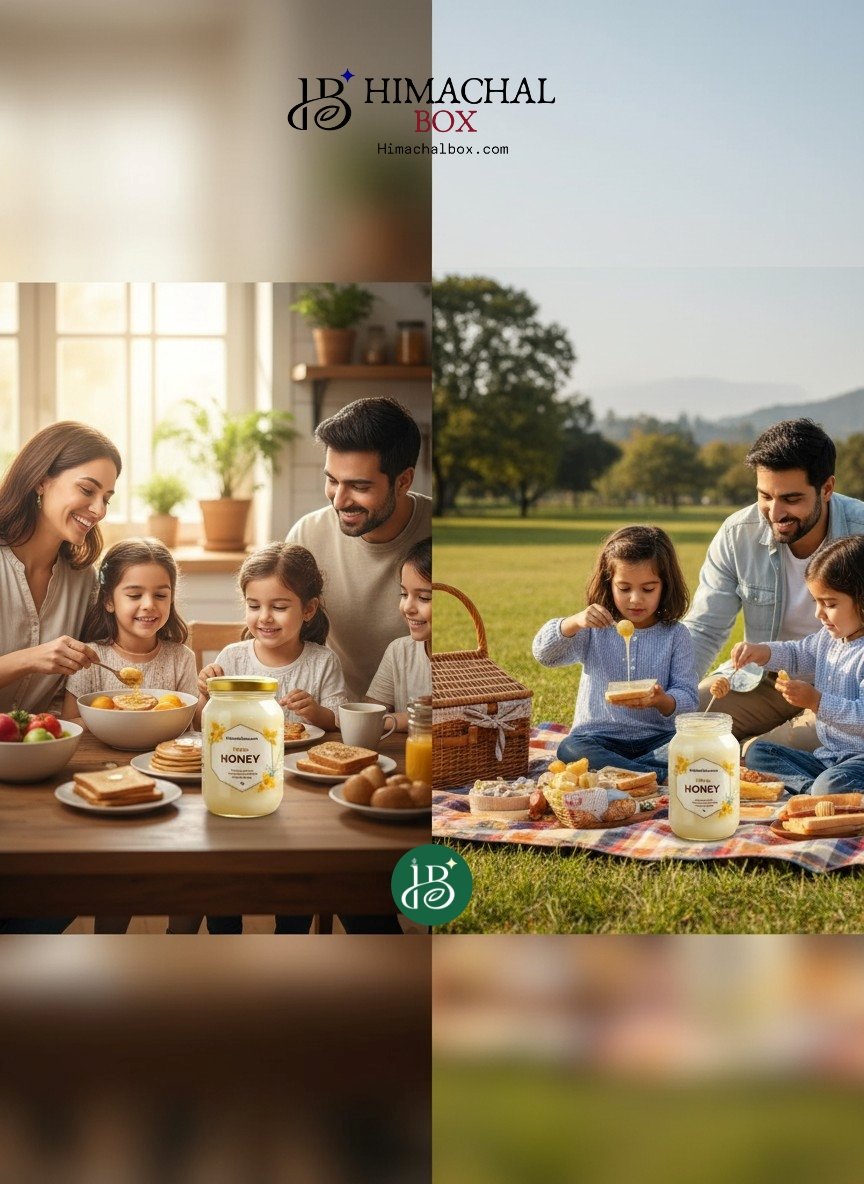 Creamy white honey raw himalayan mountain bee honey