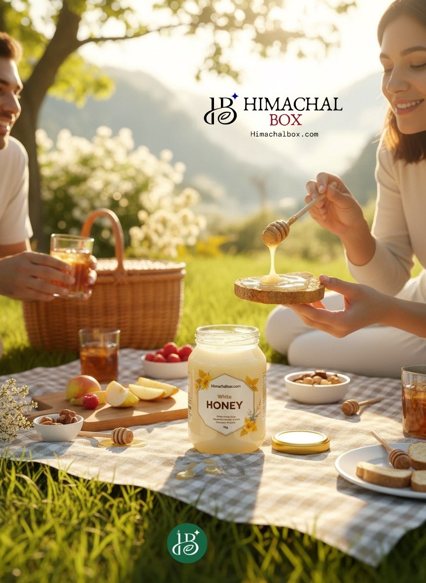 Creamy white honey raw himalayan mountain bee honey