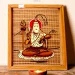 Lord Shiva bamboo wall art handmade by Himachal women artisans