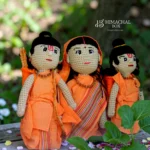 Ram Sita Lakshman crochet dolls handmade Himachal