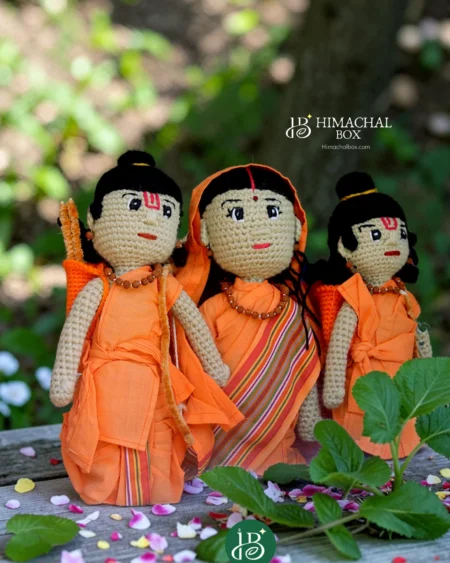 Ram Sita Lakshman crochet dolls handmade Himachal