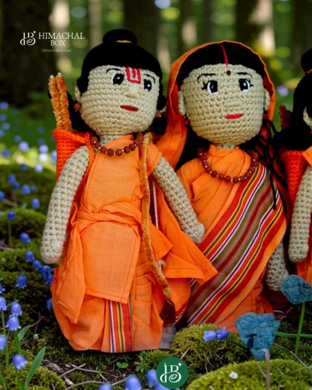 Ram Sita crochet dolls handmade Himachal