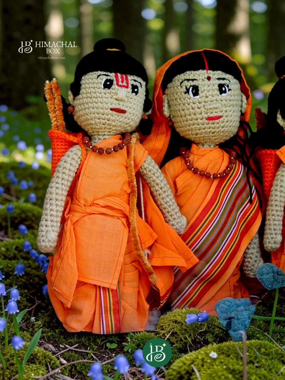 Ram Sita crochet dolls handmade Himachal