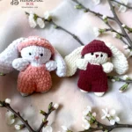 handmade crochet bunny couple plush toy set gift combo