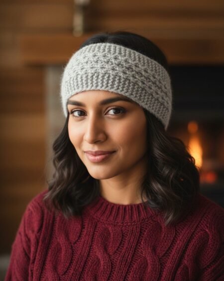 Merino Wool Headband – Hand Knitted Ear Warmer from Kullu Himachal