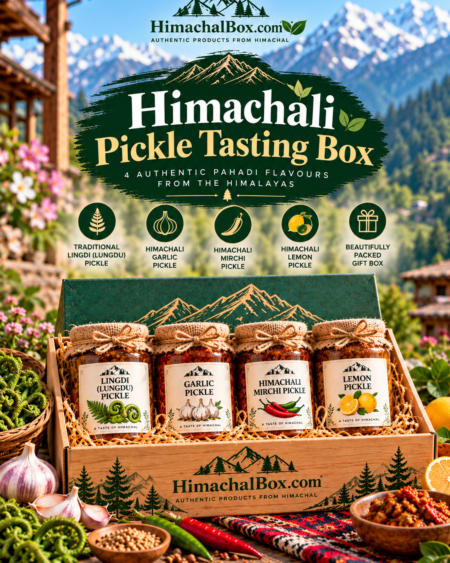 Himachali Pickle Tasting Box – 4 Authentic Pahadi Pickles from Himachal